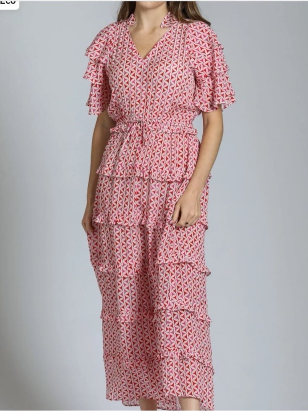 APNY Ruffle & Tiered Maxi Dress